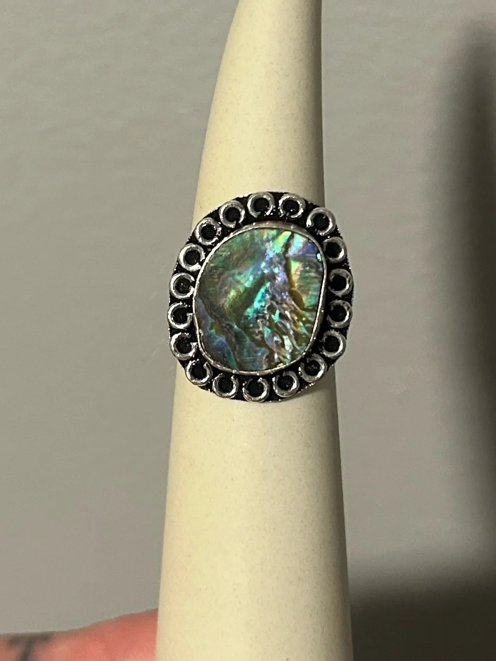 Abalone shell ring size 6